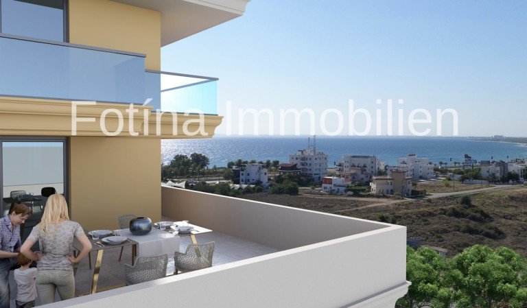 1 Yeni Iskele, Long Beach - Famagusta - Famagusta Etagenwohnung Bj. 2025! Wunderbarer Blick auf das Meer direkt am Privatstrand mit SPA, Fitness und vieles Mehr!