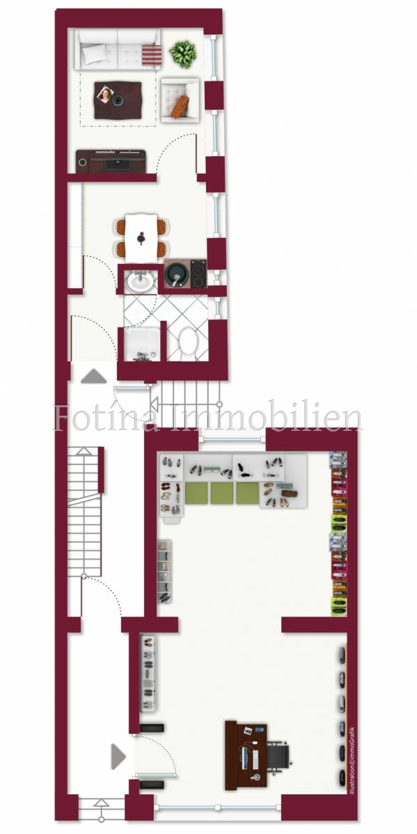 1. OG Apartment Nr. 1 Ladenlokal Mehrfamilienhaus M�nchengladbach / Waldhausen