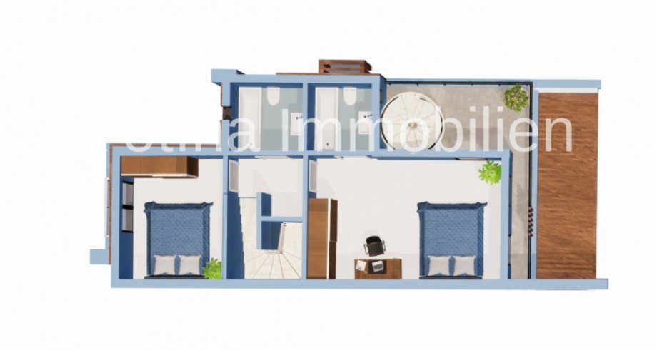 Grundriss OG Villa Esentepe, Kyrenia