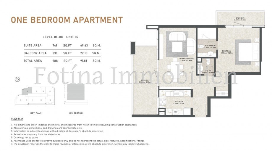 1 Bettzimmer Grundriss.. Etagenwohnung Dubai