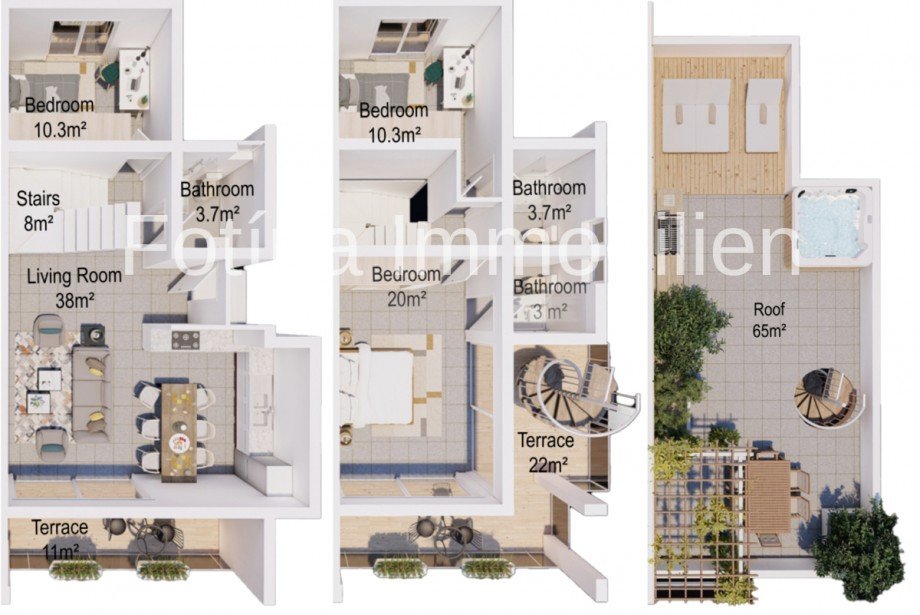 Grundriss Villa Esentepe, Kyrenia