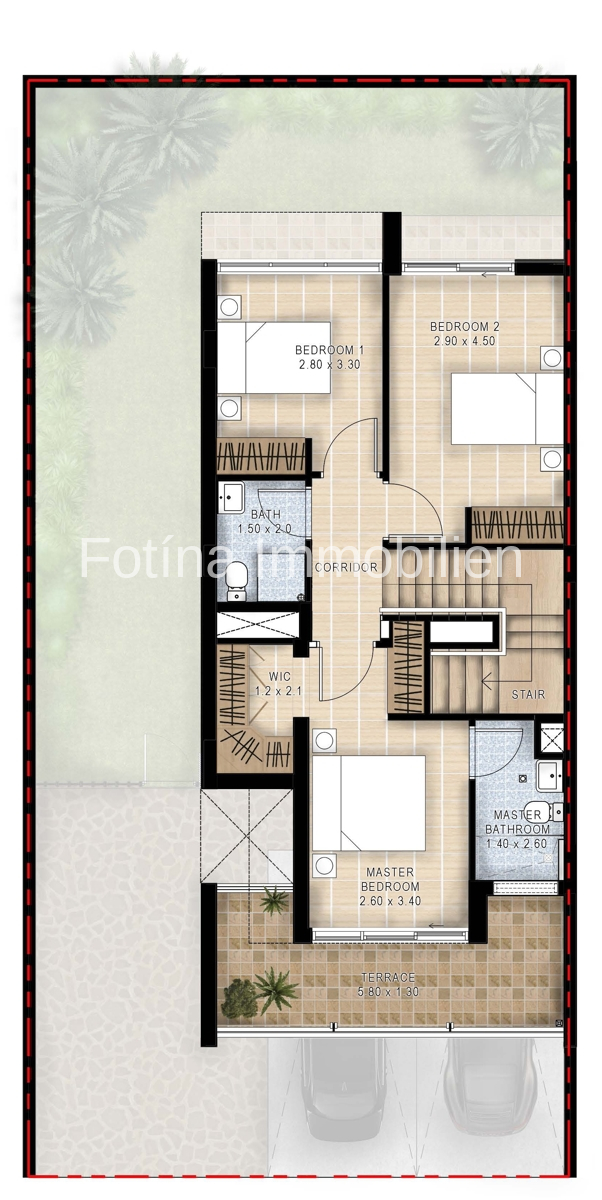 Grundriss OG Reihenhaus Dubai
