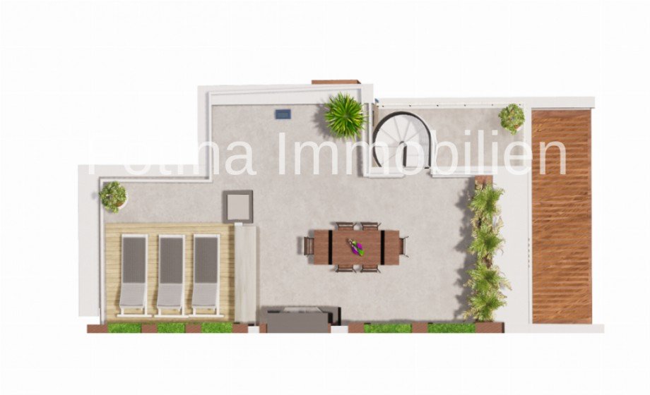 Grundriss DG Villa Esentepe, Kyrenia