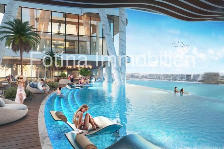  Dubai, Dubai Marina - Dubai Etagenwohnung Ultimatives Projekt direkt am Meer! Mit Privatstrand und Blick auf das Meer & Palm Jumeirah!
