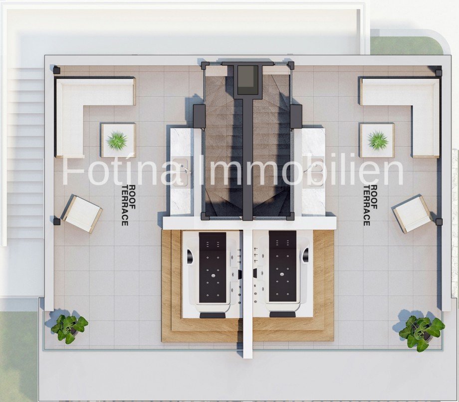 Grundriss Dachterrasse Loft-Studio-Atelier Tatlisu