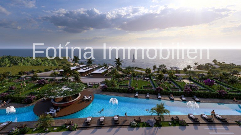  Tatlisu, Famagusta - Kyrenia Etagenwohnung Luxusprojekt direkt am Strand im idyllischen Thai-Stil, im beliebten Ort mit deutscher Community!