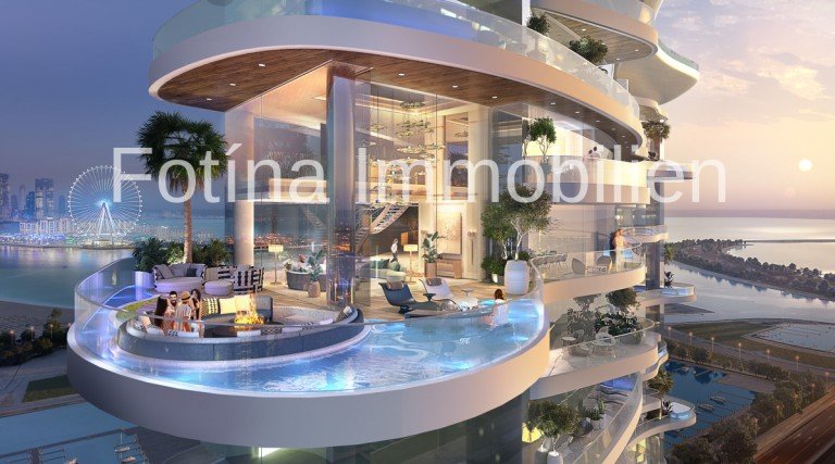  Dubai, Dubai Marina - Dubai Etagenwohnung BLICK AUF DAS MEER UND PALM JUMEIRAH im 5+1 LUXUS PUR Apartment! Privat Pool und Jakuzzi!