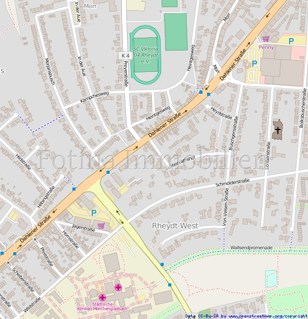 Umgebung Maisonettewohnung M�nchengladbach / Schm�lderpark
