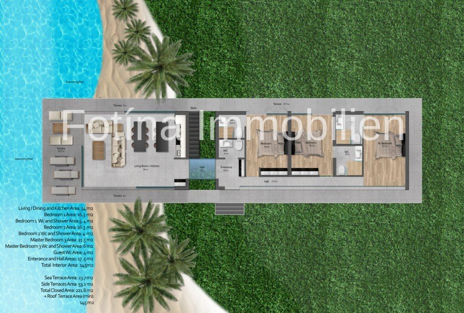 Grundriss Bild Villa Tatlisu, Kyrenia