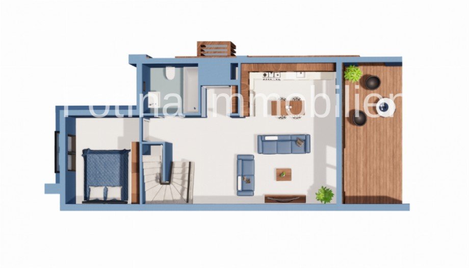 Grundriss EG Villa Esentepe, Kyrenia