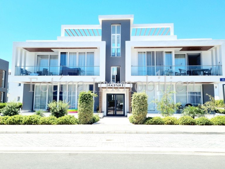  Iskele - Famagusta Etagenwohnung Elegantes 2-Zimmer-Apartment mit riesigem Balkon und Privatstrand! Bj 2024!
