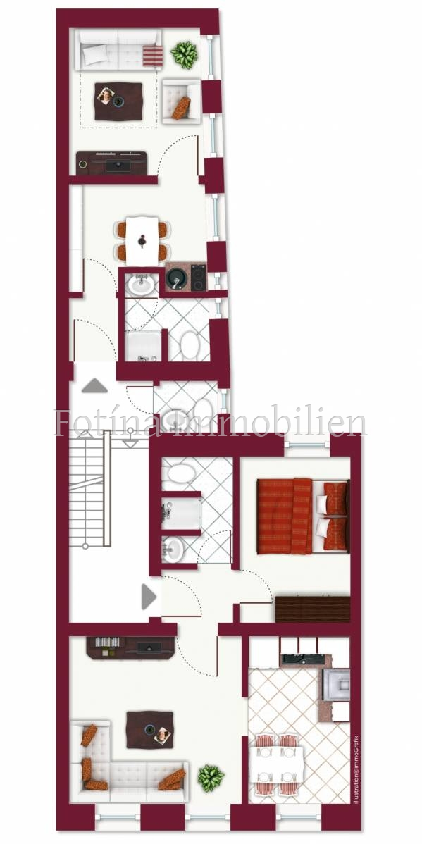 2 OG Apartment Nr. 2, Wohnung Nr. 1 Mehrfamilienhaus M�nchengladbach / Waldhausen