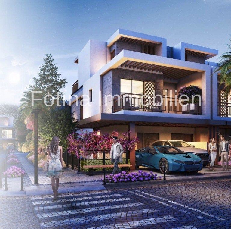  Dubai - Dubai Villa LUXURI�SE 4+1 Familien-Townhouses inmitten pr�chtiger, gr�ner Natur! Mega Community!