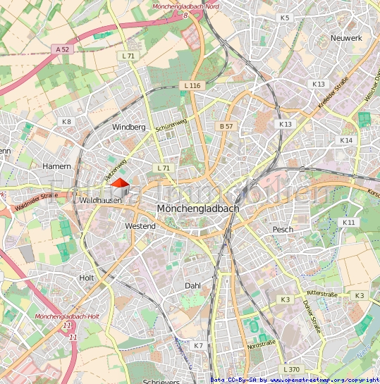 Lageplan Haus M�nchengladbach / Waldhausen