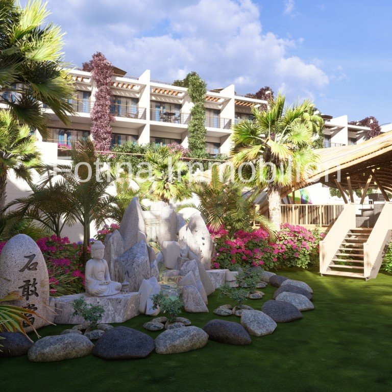  Tatlisu, Famagusta - Kyrenia Etagenwohnung 1+1 Apartments am Strand im Thai-Stil mit 3D-Terrassenausblicken und gro�er deutscher Community!