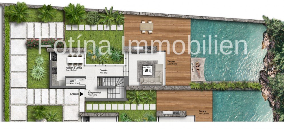 ZYP-KV4c-Grundriss Ground Floor Villa Tatlisu , Kyrenia