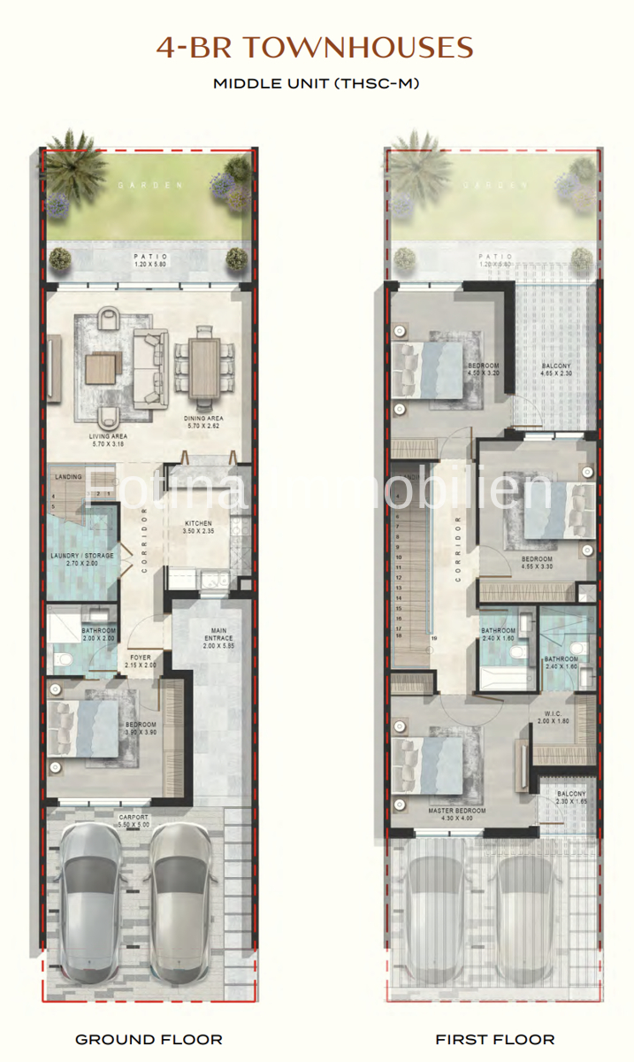 Grundriss 4+1 Villa Dubai
