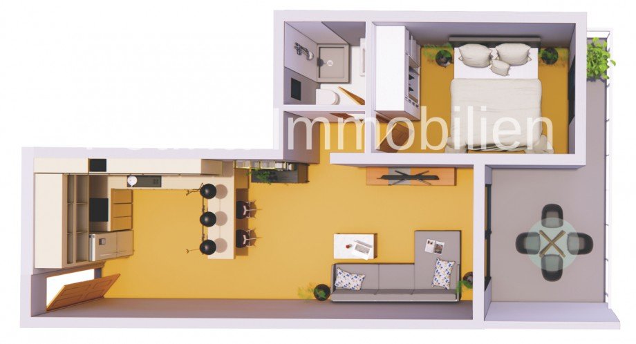 1.Grundriss 1+1 Etagenwohnung Bogaz , Famagusta