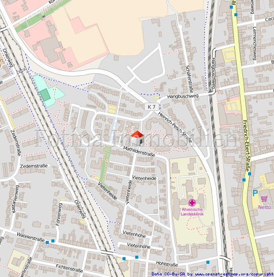 Lageplan Einfamilienhaus M�nchengladbach / Schrievers