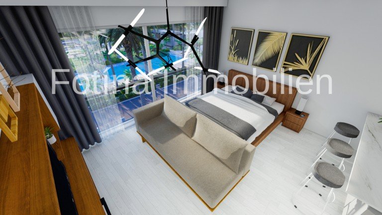  Yeni Iskele - Famagusta Loft-Studio-Atelier Verschiedene Studios im beliebten Long Beach, Iskele, mit 24/7 Sicherheitsdienst.