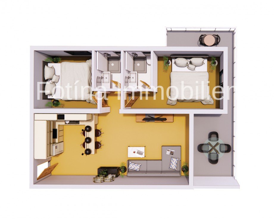 3.rundriss 2+1 Etagenwohnung Bogaz , Famagusta