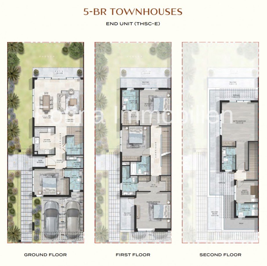 Grundriss 5+1 Villa Dubai